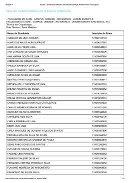Sisutec - Sistema de Sel...fissional e Tecnológica