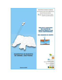 diagn&oacute;stico do munic&iacute;pio de coronel jo&atilde;o pessoa rio
