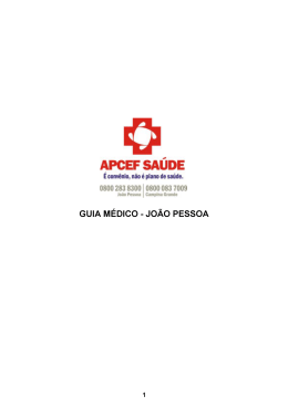 GUIA M&Eacute;DICO - JO&Atilde;O PESSOA