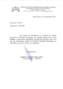 Jo&atilde;o Pessoa 11 de dezembro 2015
