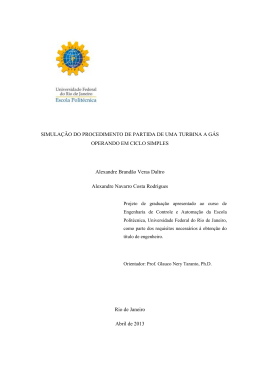 SIMULA&Ccedil;&Atilde;O DO PROCEDIMENTO DE PARTIDA
