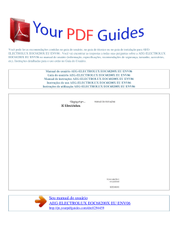 EOC68200X EU ENV06 - Instru&ccedil;&otilde;es de utiliza&ccedil;&atilde;o
