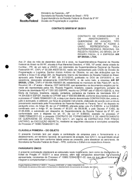 Ministério da Fazenda - MF Secretaria da Receita Federal do Brasil