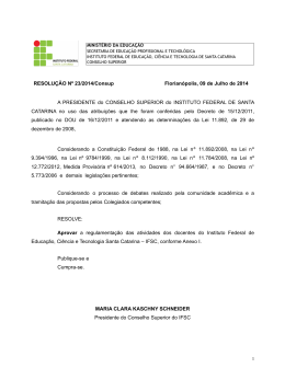 Resolu&ccedil;&atilde;o 23/2014/Consup
