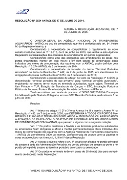 resolução nº 3524 antaq, de 17 de julho de 2014. altera a resolução