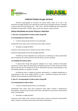PARECER TÉCNICO (Pregão 26/2013)