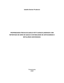 Isabelle Damian Prudencio PROPRIEDADES F&Iacute;SICAS DE QUEIJO