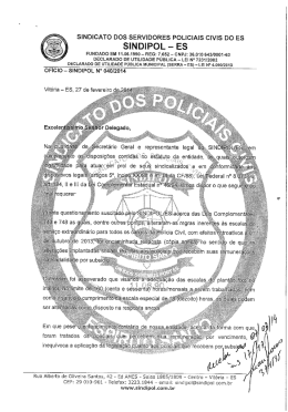 Ofício ao Delegado de Guarapari