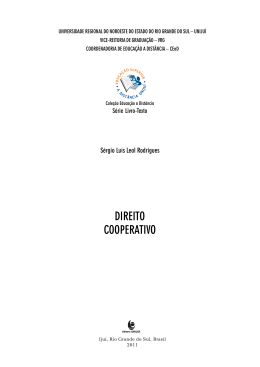 Direito cooperativo - Biblioteca Digital da UNIJU&Iacute;