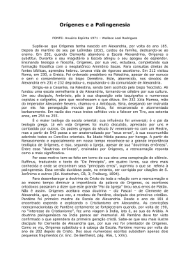 Or&iacute;genes e a Palingenesia