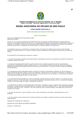 EDITAL n&ordm; 003 - PUBLICADO EM 11/05/2009