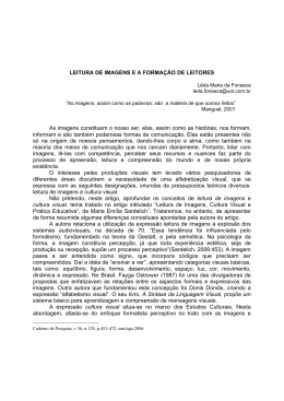 Leitura de Imagens e a Forma&ccedil;&atilde;o de Leitores