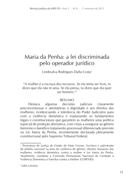 a lei discriminada pelo operador jur&iacute;dico