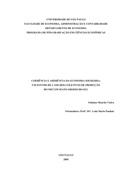 Projeto Economia Solid&aacute;ria