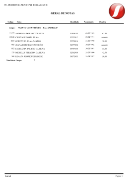 geral de notas provas aplicadas dia 17/06/2012 turno