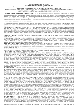 Resultado Definitivo da Prova Objetiva e Convoca&ccedil;&atilde;o para a