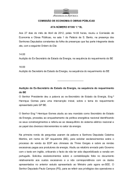 COMISS&Atilde;O DE ECONOMIA E OBRAS P&Uacute;BLICAS ATA N&Uacute;MERO 67