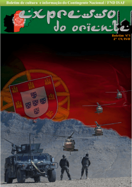 Boletim N&ordm;1 2&ordm; CN/ISAF