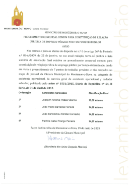 Lista Classificação Final - Nadador Salvador