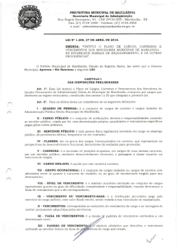 PREFEITURA MUNICIPAL DE MAP!L&Acirc;NDIA Secretaria Municipal