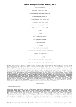 Di&aacute;rio do Legislativo de 22/11/2002