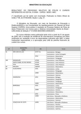 p&oacute;los - Minist&eacute;rio da Educa&ccedil;&atilde;o