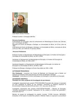 José Alberto Gomes Precioso Professor auxiliar c - Eco