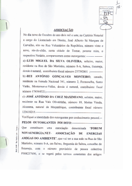 a cargo do Licenciado em Direito, José Alberto Sá