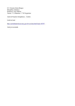 1&ordm; A Matutino / 1&ordm; B Vespertino Aula de Fun&ccedil;&otilde;