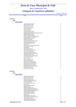 Zona de Ca&ccedil;a Municipal de Fafe