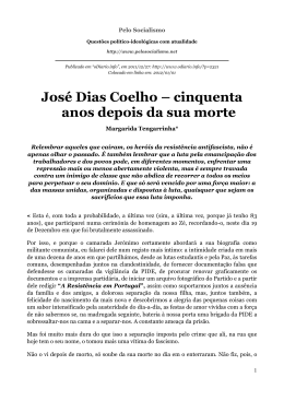 José Dias Coelho Œ cinquenta anos depois da sua morte