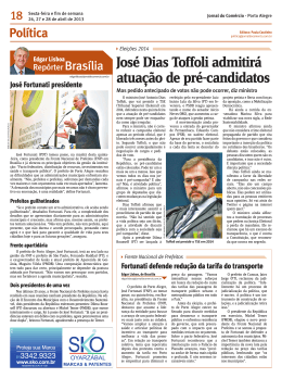 José Dias Toffoli admitirá atuação de pré-candidatos