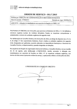 ORDEM DE SERVIÇO - OS.17.2015