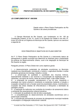 ESTADO DE GOI&Aacute;S PREFEITURA MUNICIPAL DE RIO QUENTE