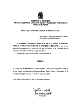 MINISTÉRIO DA EDucAçÃo ~ |NsT|TuTo FEDERAL DE