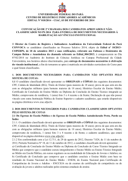 edital - Universidade Federal do Par&aacute;