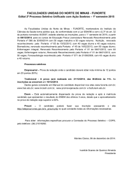 FACULDADES UNIDAS DO NORTE DE MINAS