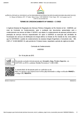 SEI / AGERGS - 0066023 - Termo de Credenciamento