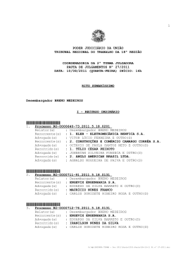 1 poder judici&aacute;rio da uni&atilde;o tribunal regional do trabalho da 18&ordf;