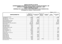 Exerc&iacute;cio de 2011