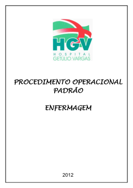 Enfermagem - HGV - Hospital Get&uacute;lio Vargas