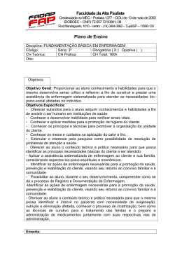 5 &ndash; fundamentacao basica em enfermagem