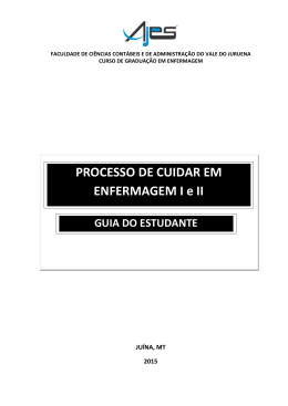 guia do estudante - processo de cuidar em enfermagem i e ii