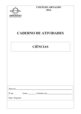 Ciências - Colégio Arnaldo