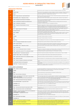 agenda mensal de obrigações - jun.2014