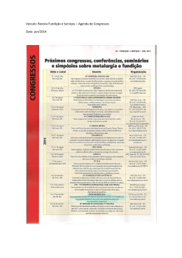 Ve&iacute;culo: Revista Fundi&ccedil;&atilde;o e Servi&ccedil;os &ndash; Agenda de