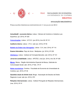 Publica&ccedil;&otilde;es peri&oacute;dicas - Universidade de Coimbra