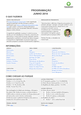 JUNHO 2014 - Parque Ibirapuera