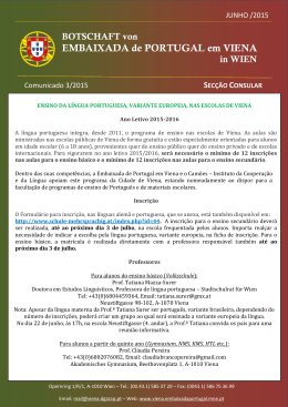 3/2015 - Embaixada de Portugal na &Aacute;ustria