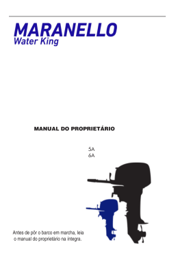 5A 6A MANUAL DO PROPRIET&Aacute;RIO Antes de p&ocirc;r o